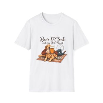 Dog & Beer Lover T-Shirt | Beer O’Clock Unisex Softstyle Tee