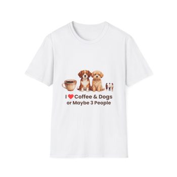 Coffee & Dogs Tee | Funny Dog Parent Humor Shirt